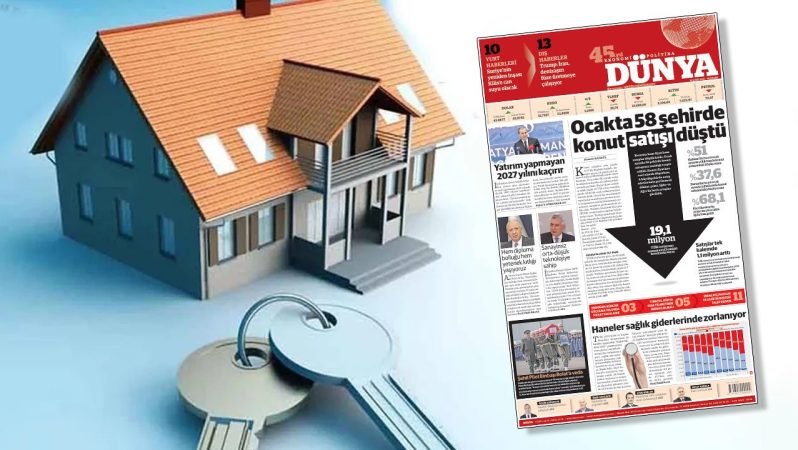 Konut Satışları Ocakta Düşüşte: Büyük Şehirler ve Deprem Bölgeleri Rüzgarı Kesti, Iğdır ve Ağrı Artışta