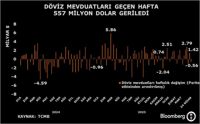Yurt içi Döviz Mevduatında 24 Nisan Haftasına İlişkin Değişim Analizi