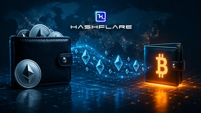 HashFlare Bağlantılı Cüzdandan 10.600 ETH’in 3,5 Yıl Sonra Yeniden Hareketi ve Bitcoin Ağına Taşınması